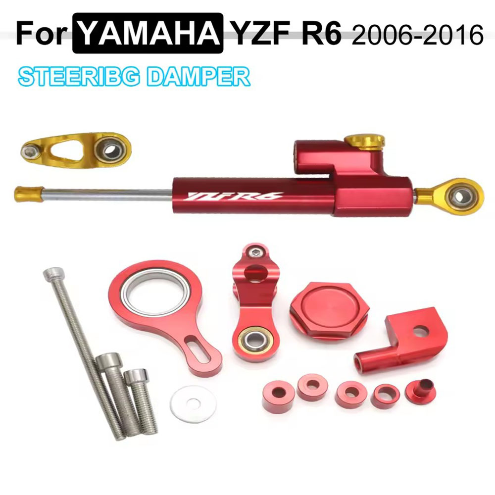 Steering Damper Stabilizer Kit Cnc - طقم تثبيت مثبت التوجيه للدراجات النارية