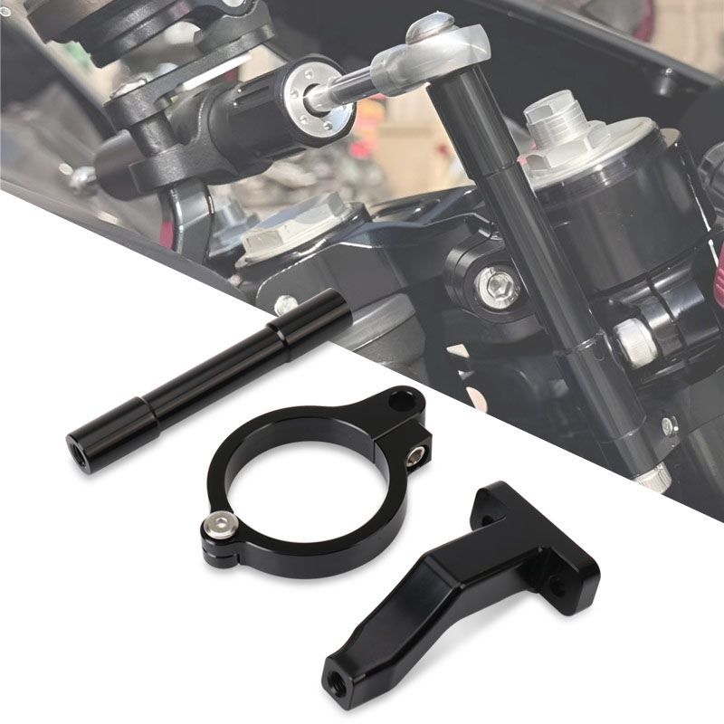 اكسسوارات الدراجات النارية باس - مراجعة Steering Damper Stabilizer Kit Cnc وسعره