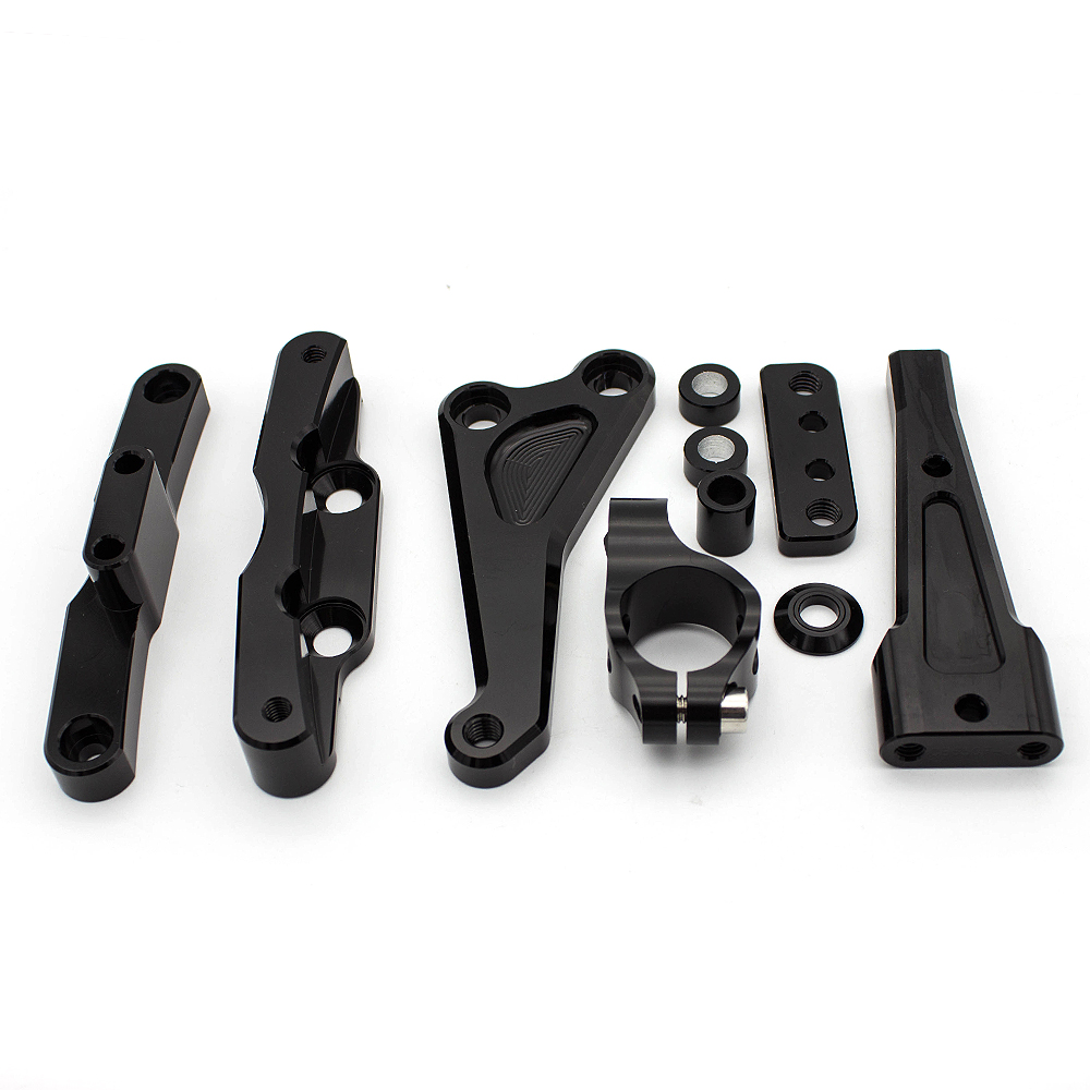 طقم دعامة تثبيت مثبط التوجيه C - مراجعة Steering Damper Stabilizer Kit Cnc وسعره