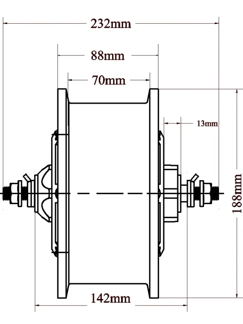 محرك محور كهربائي عالي الطاقة  - مراجعة 60V 5000W Brushless Hub Motor وسعره